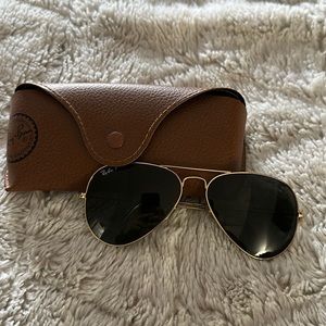 POLARIZED Ray Ban Aviator Classic (M size)